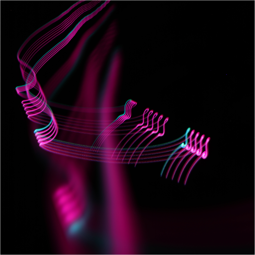 Main image Teal and Pink No. 001