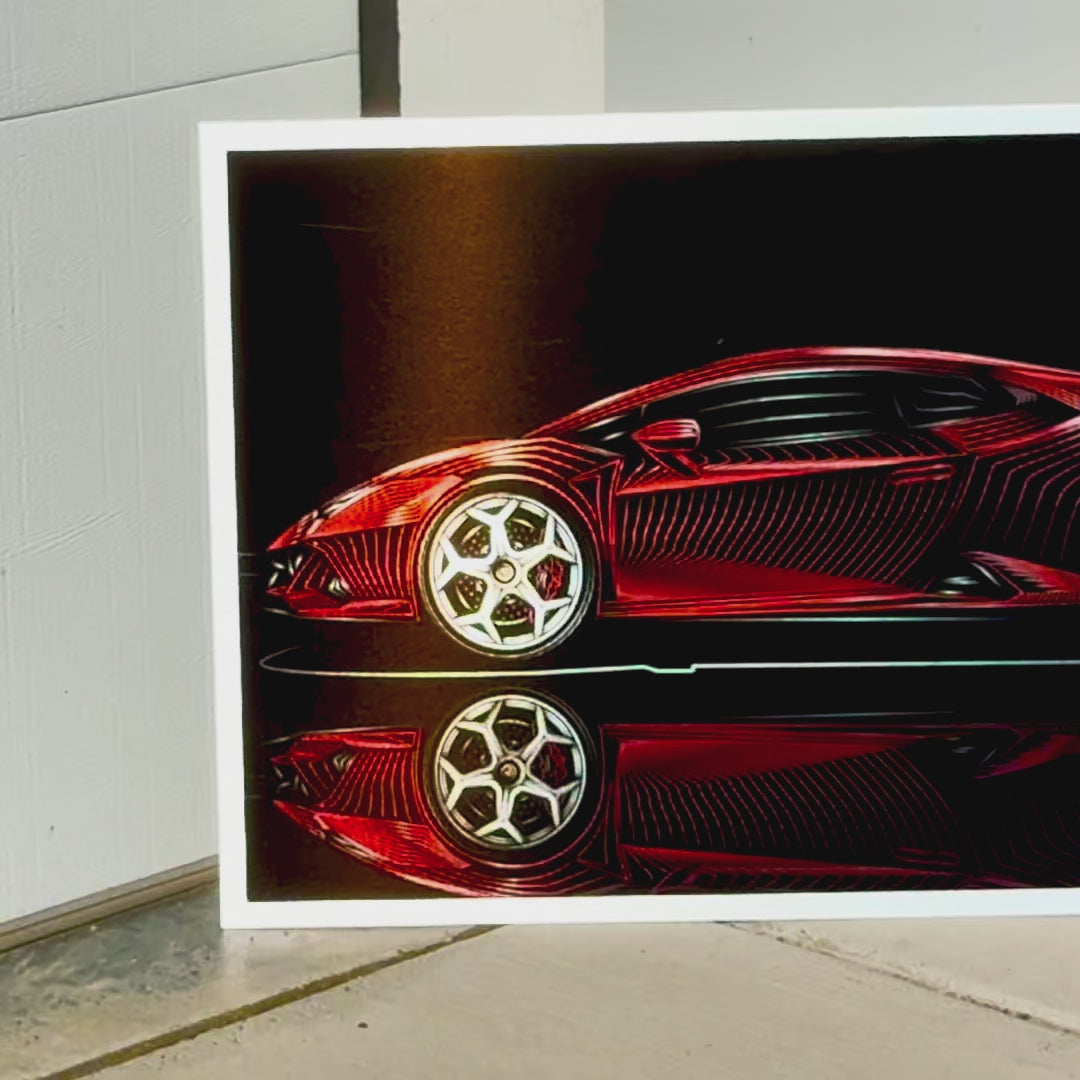 Red Lamborghini Huracán No. 001