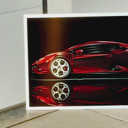 Red Lamborghini Huracán No. 001